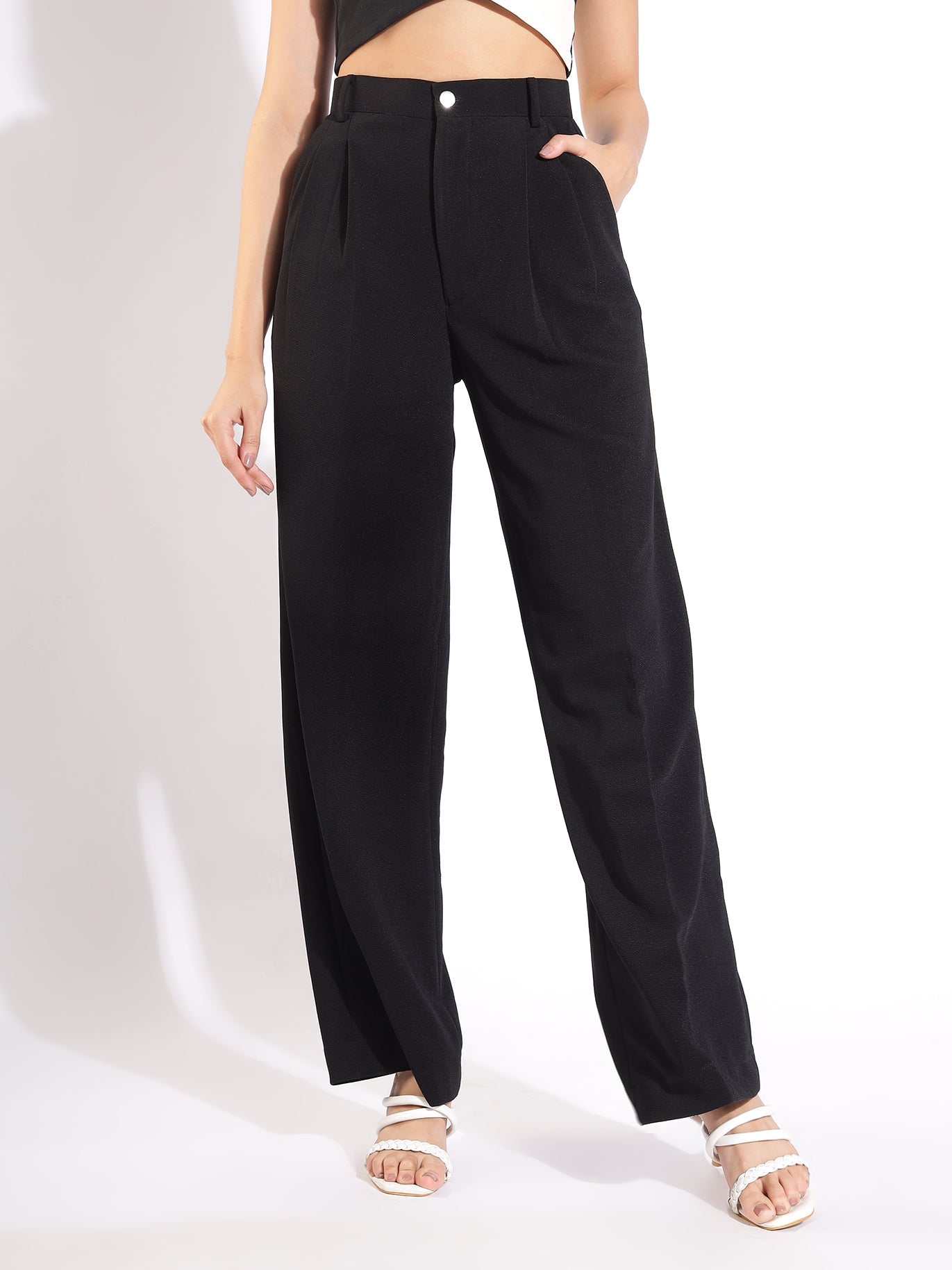 Korean Pleated Pants - Styleyn