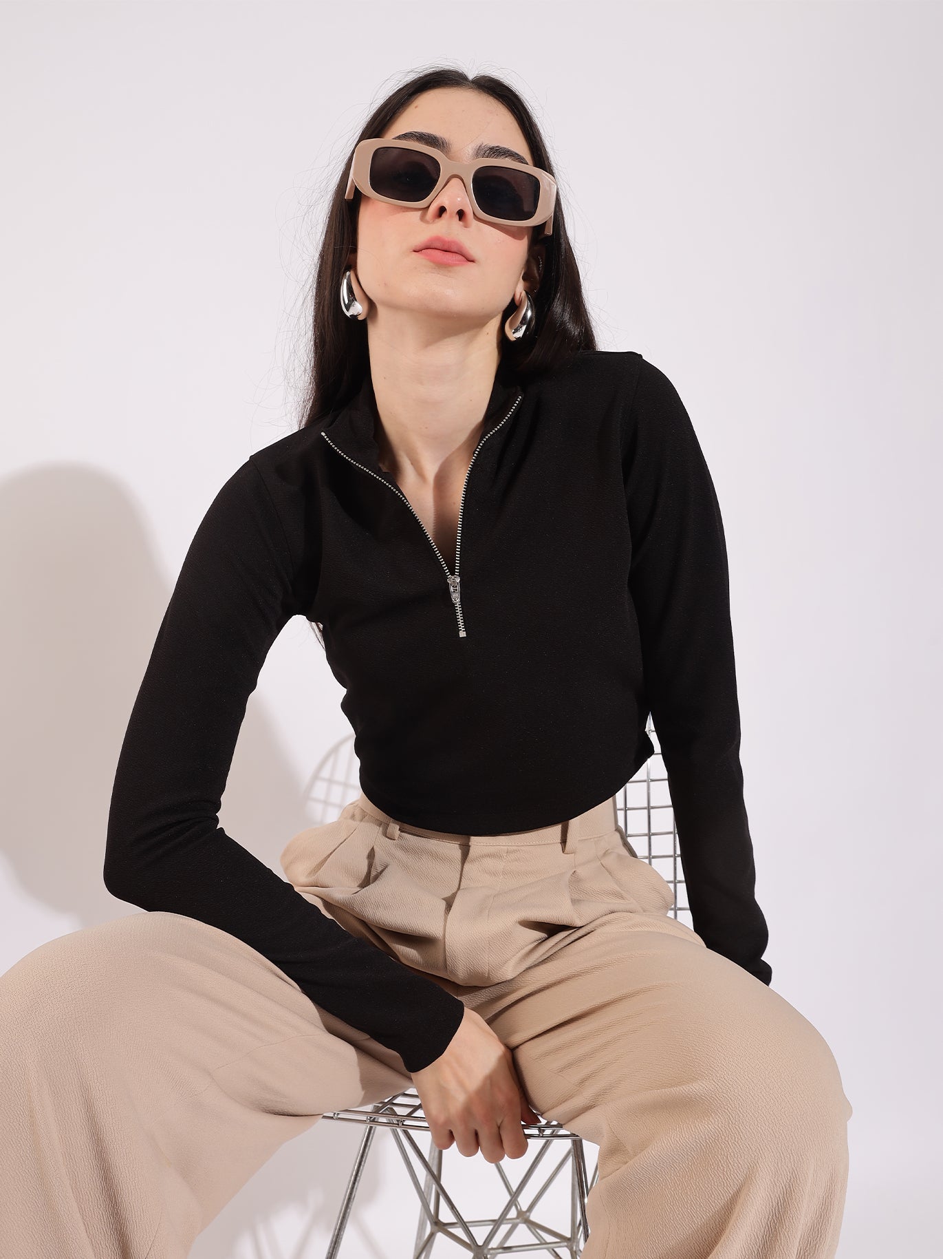 Turtle Neck Top - Styleyn