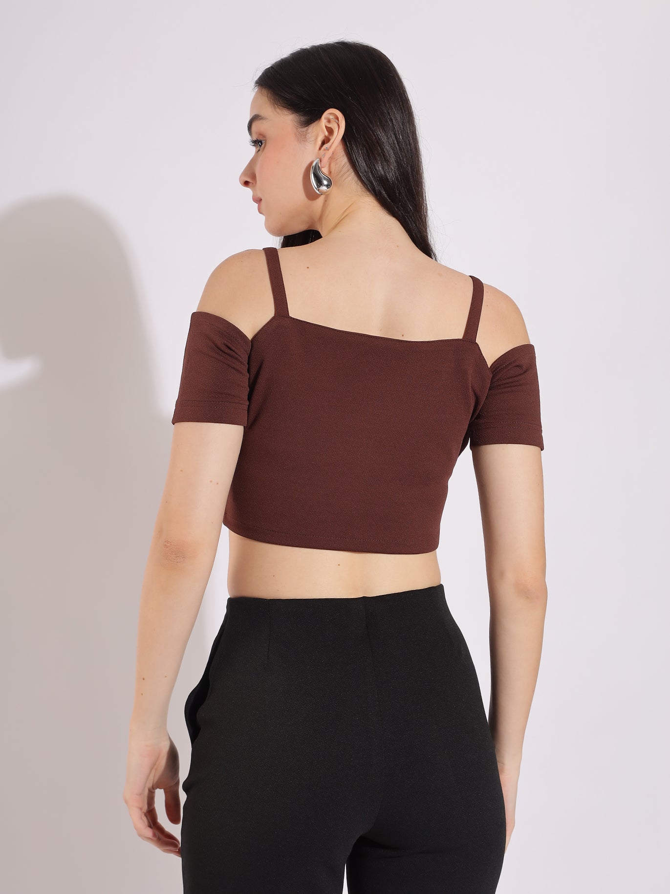 Off-Shoulder Strappy Crop Top