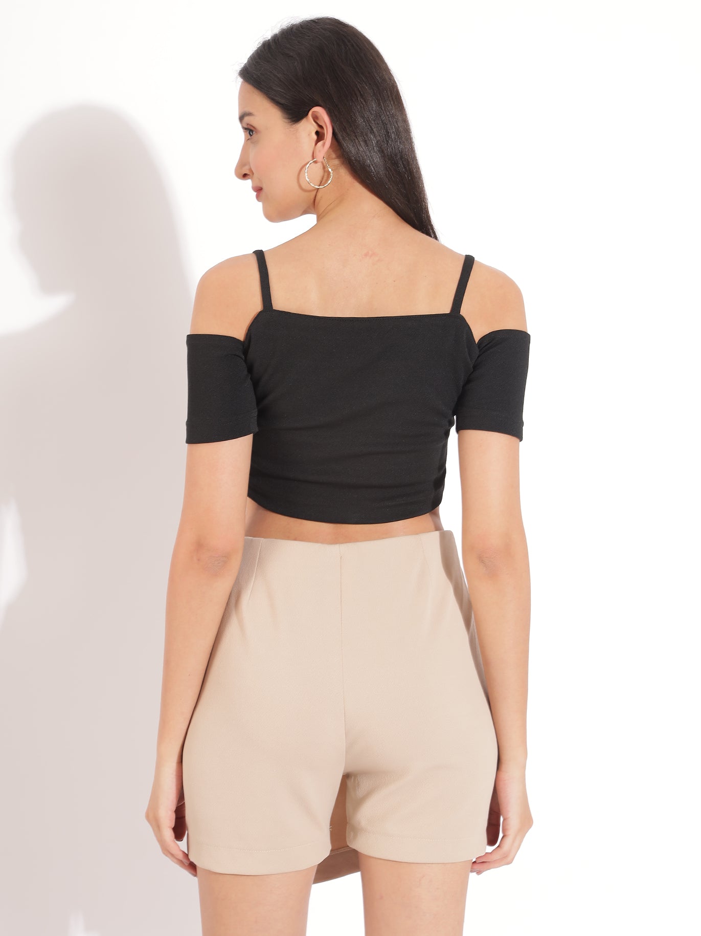 Off-Shoulder Strappy Crop Top