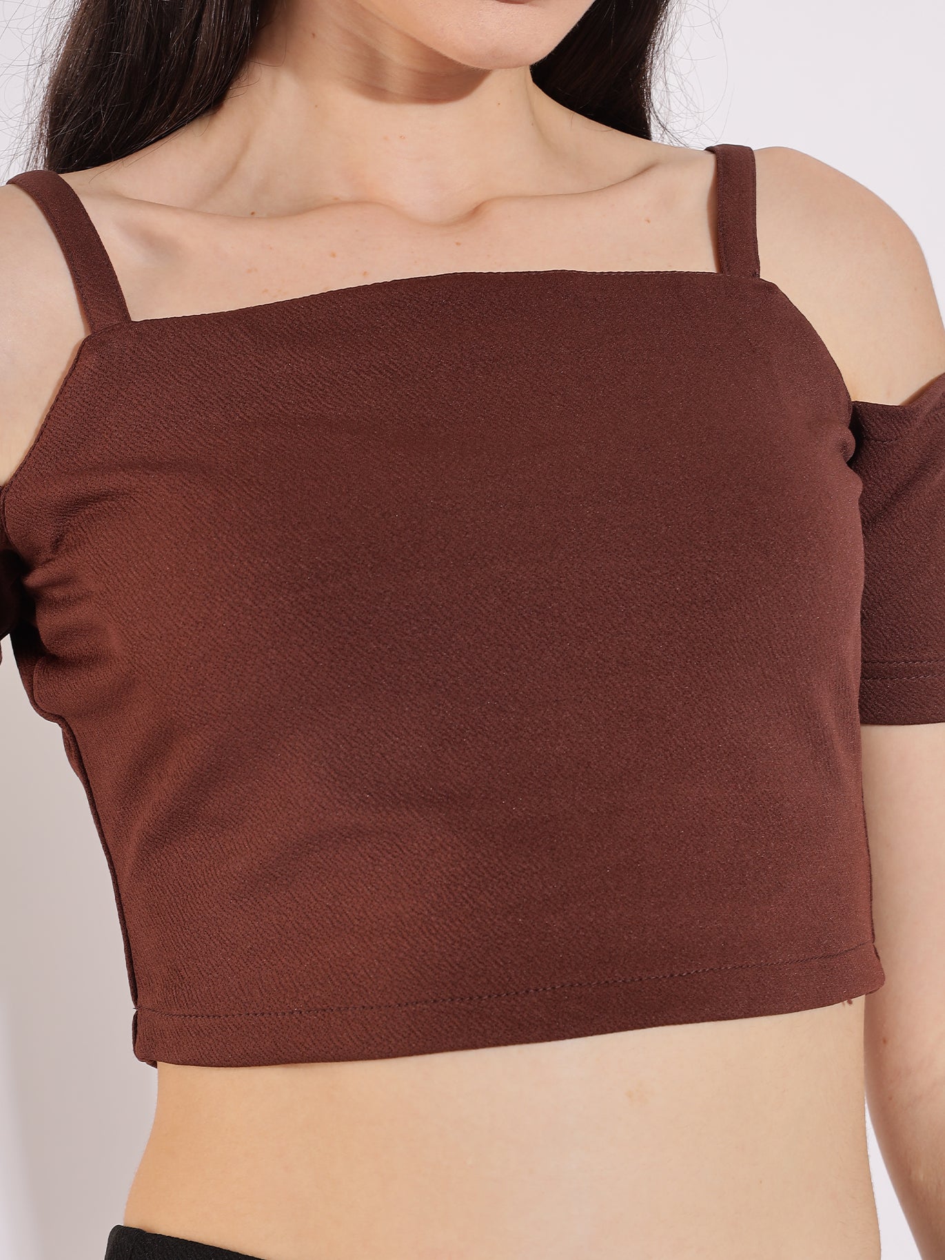 Off-Shoulder Strappy Crop Top