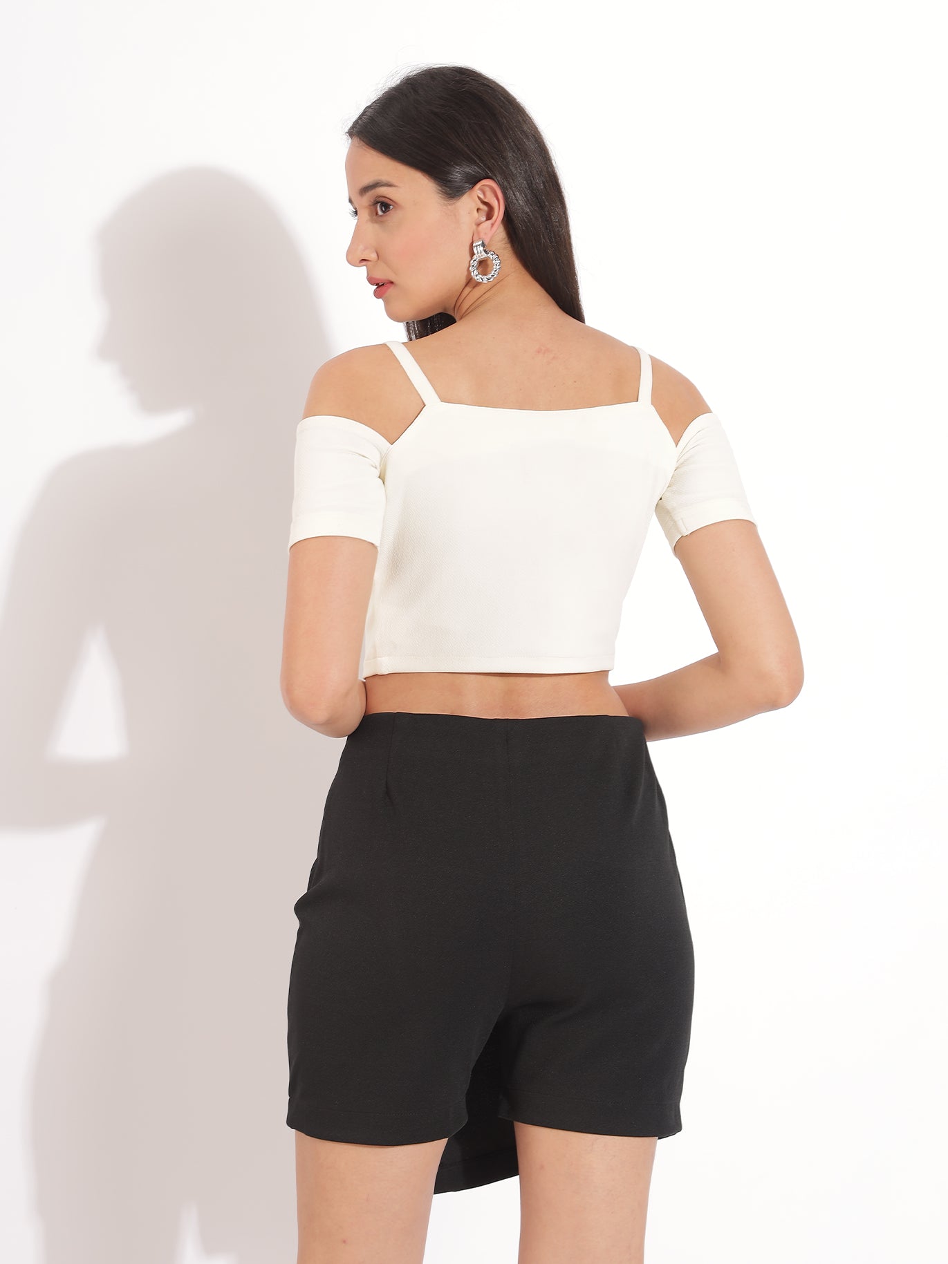 Off-Shoulder Strappy Crop Top