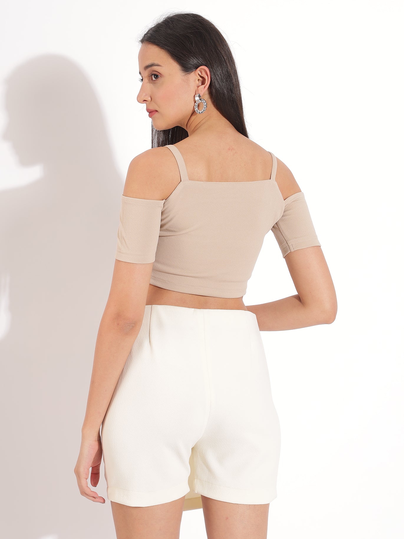 Off-Shoulder Strappy Crop Top