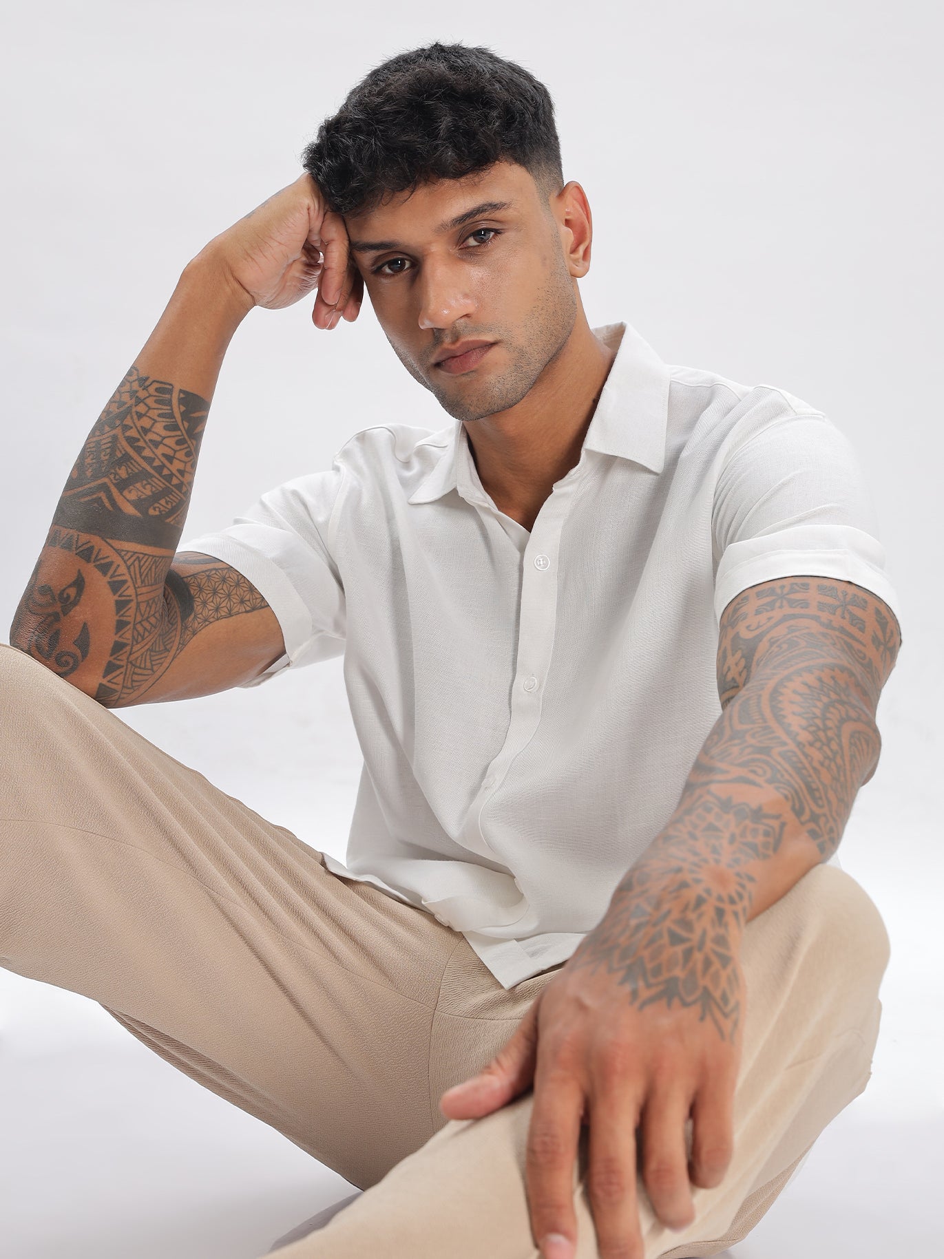 Nova Half Sleeve Linen Shirt