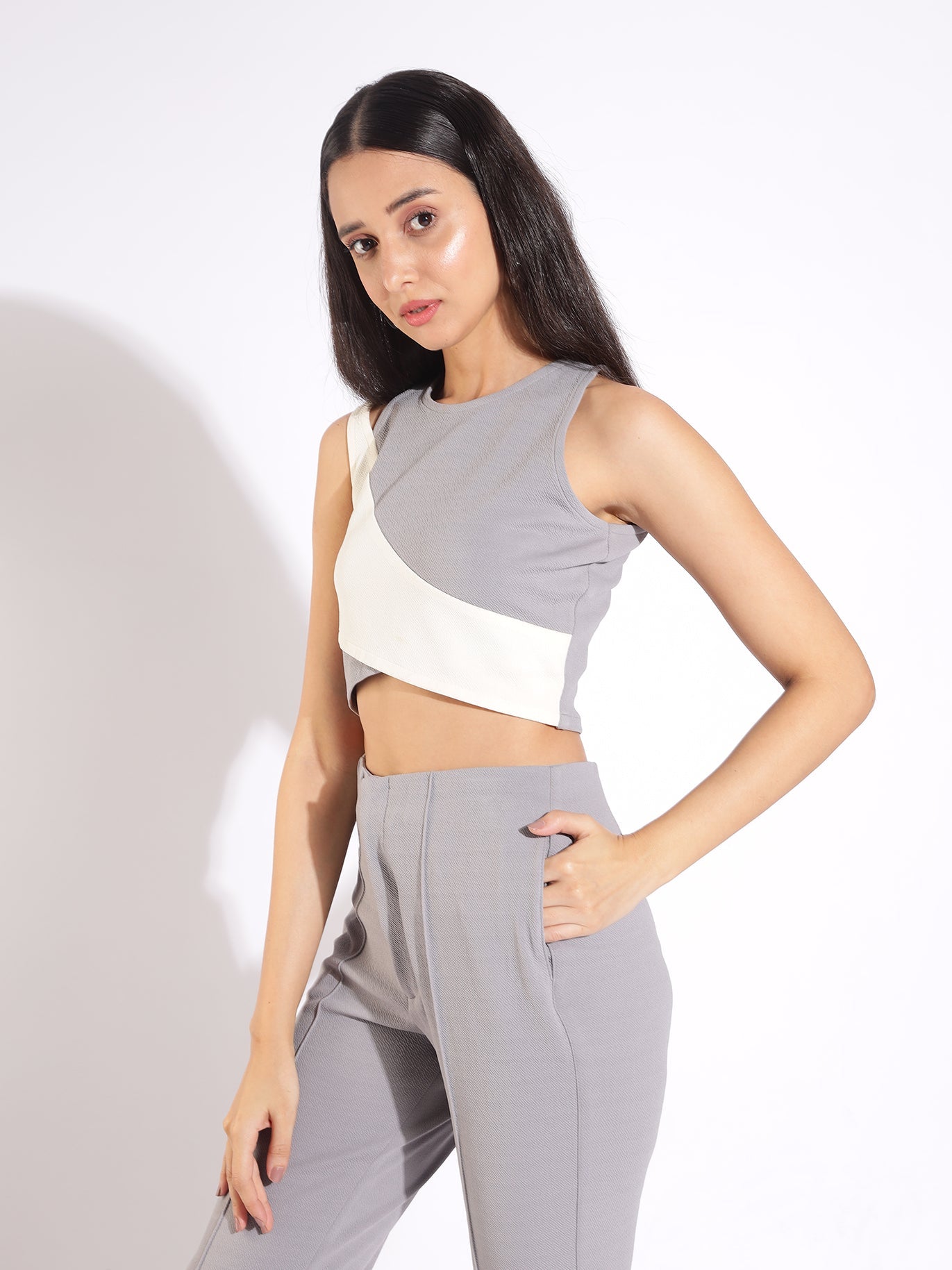 Two-Tone Crop Top