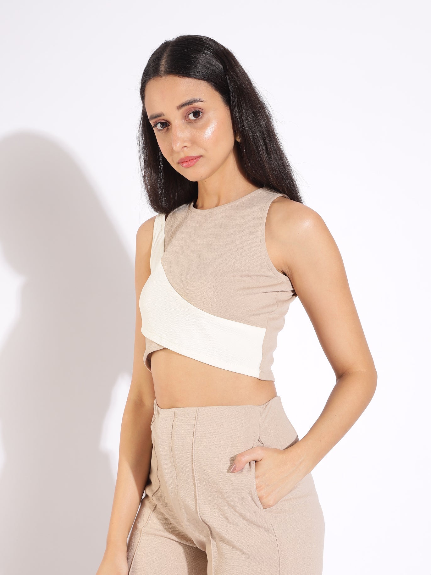 Two-Tone Crop Top