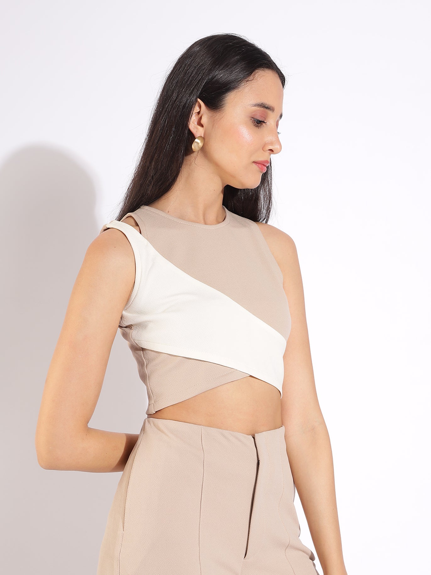 Two-Tone Crop Top