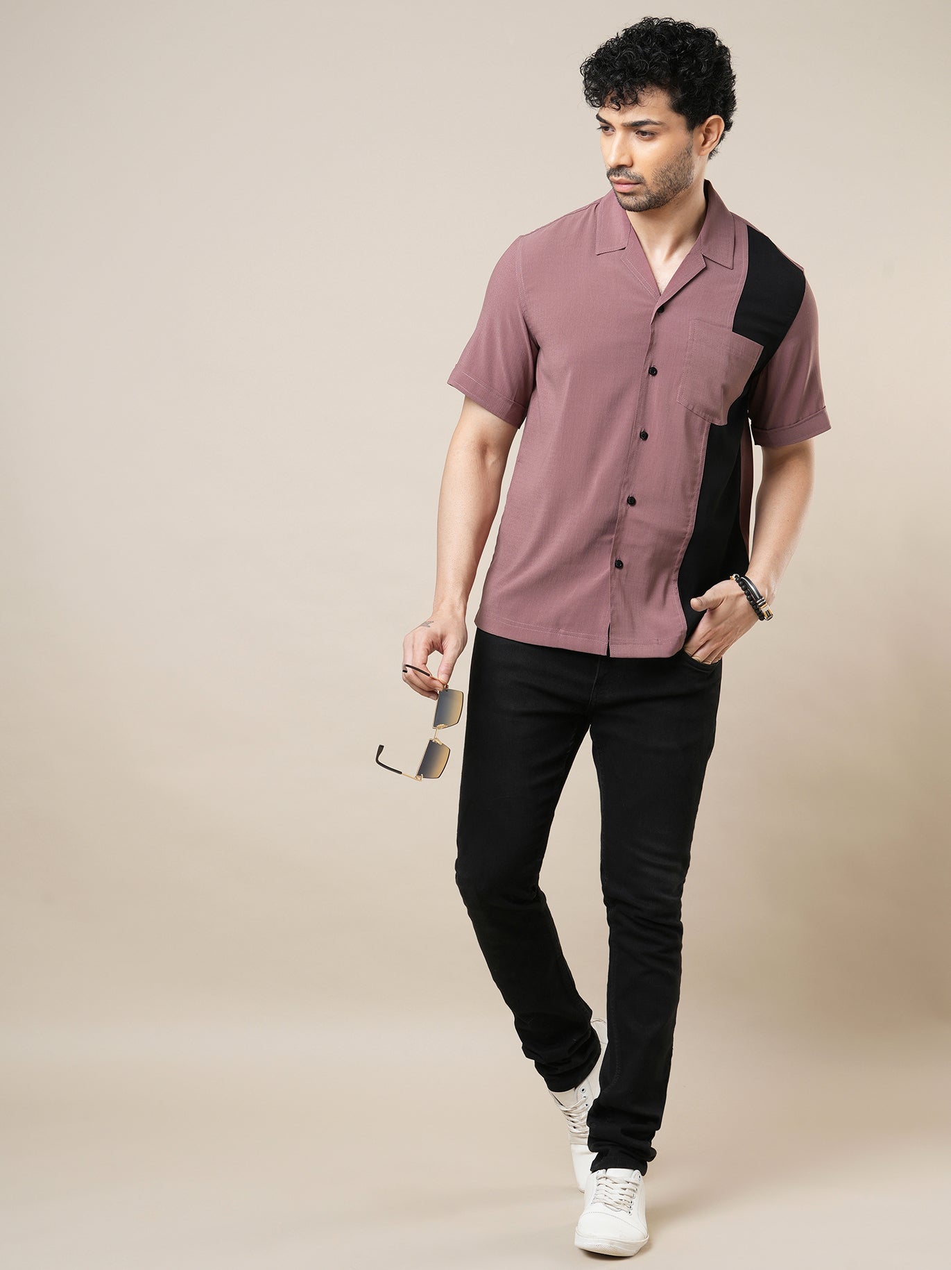 Classic Color Block Shirt - Shirts & Tops