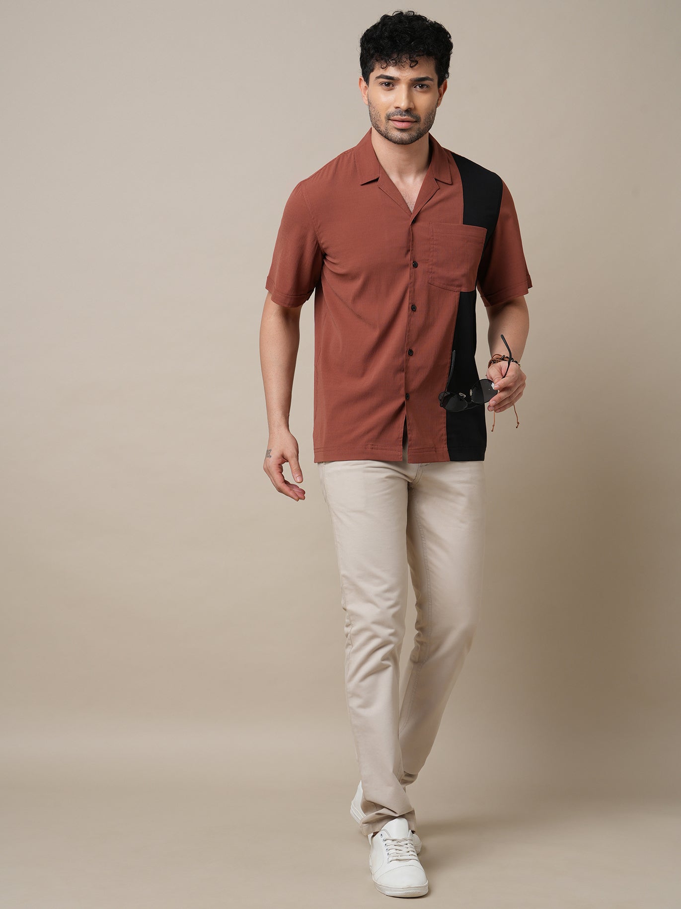 Classic Color Block Shirt - Shirts & Tops