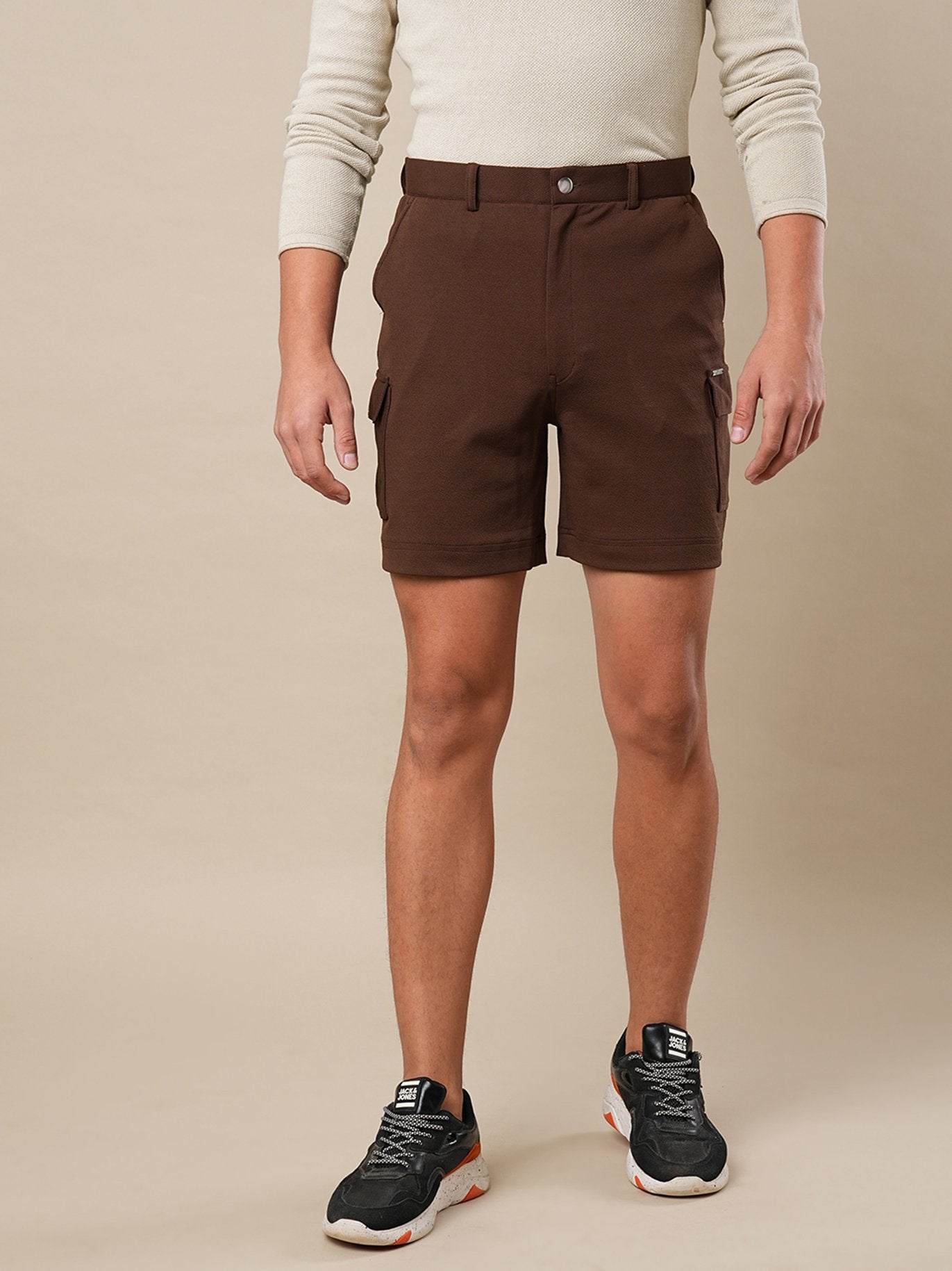 Solid Cargo Shorts - Shorts