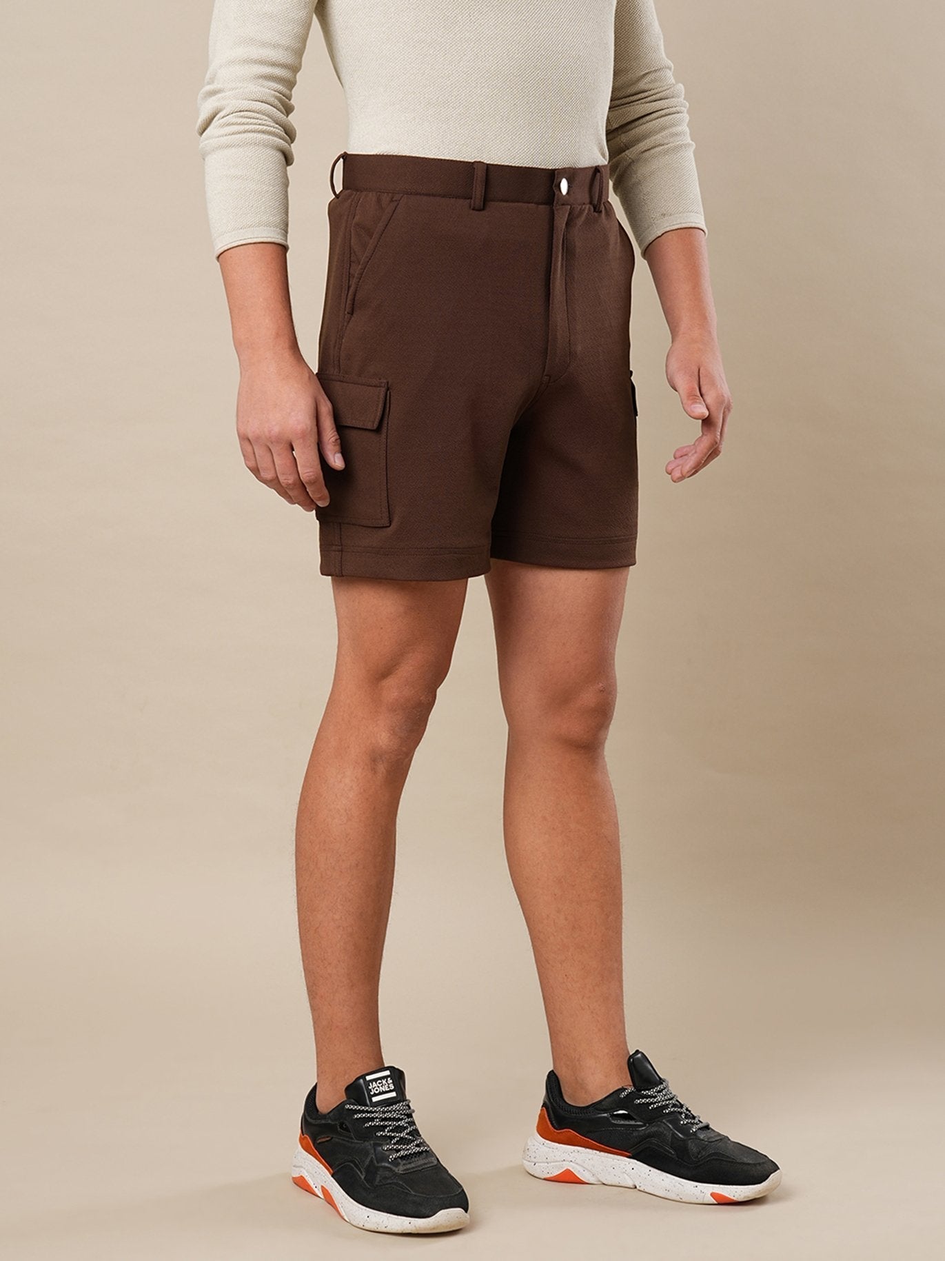 Solid Cargo Shorts - Shorts