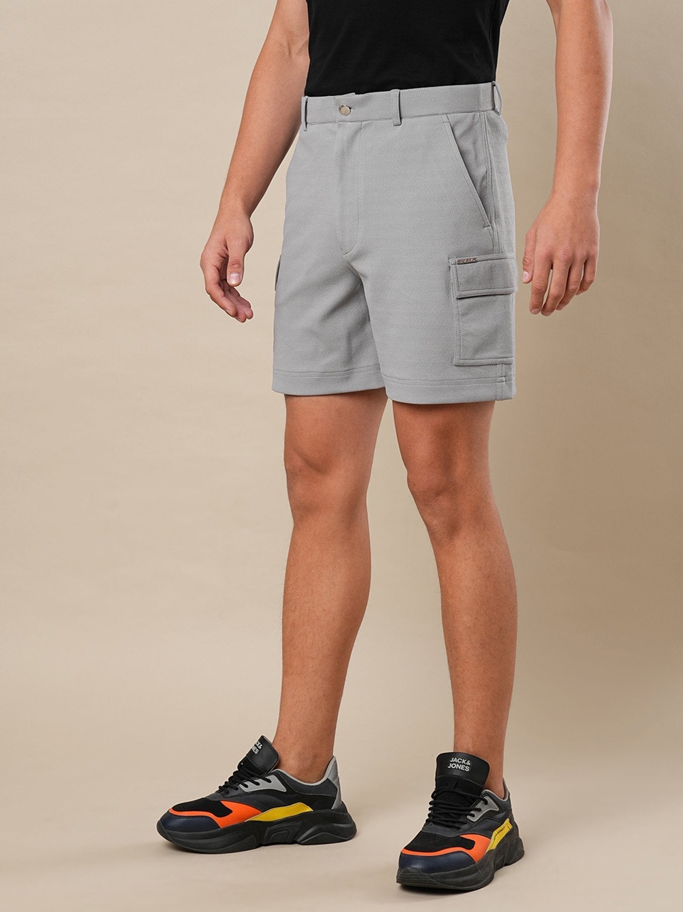 Solid Cargo Shorts - Shorts