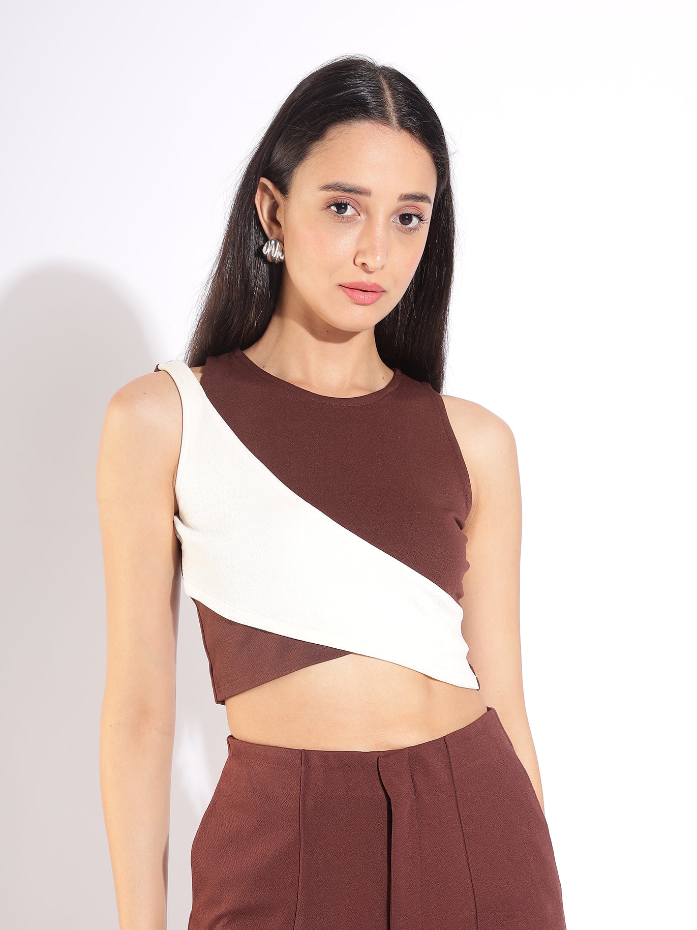 Two - Tone Crop Top - Styleyn