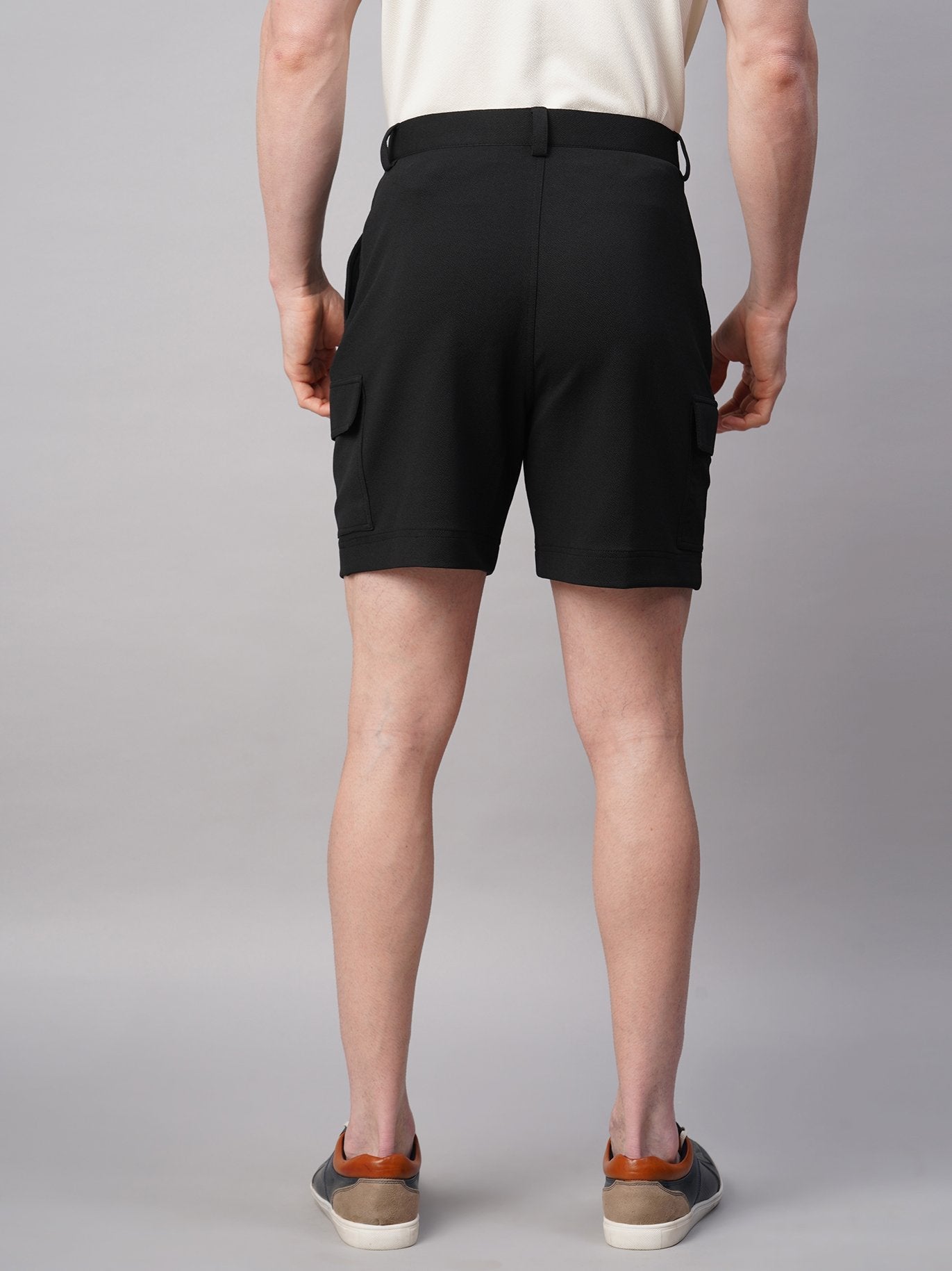 Solid Cargo Shorts - Shorts
