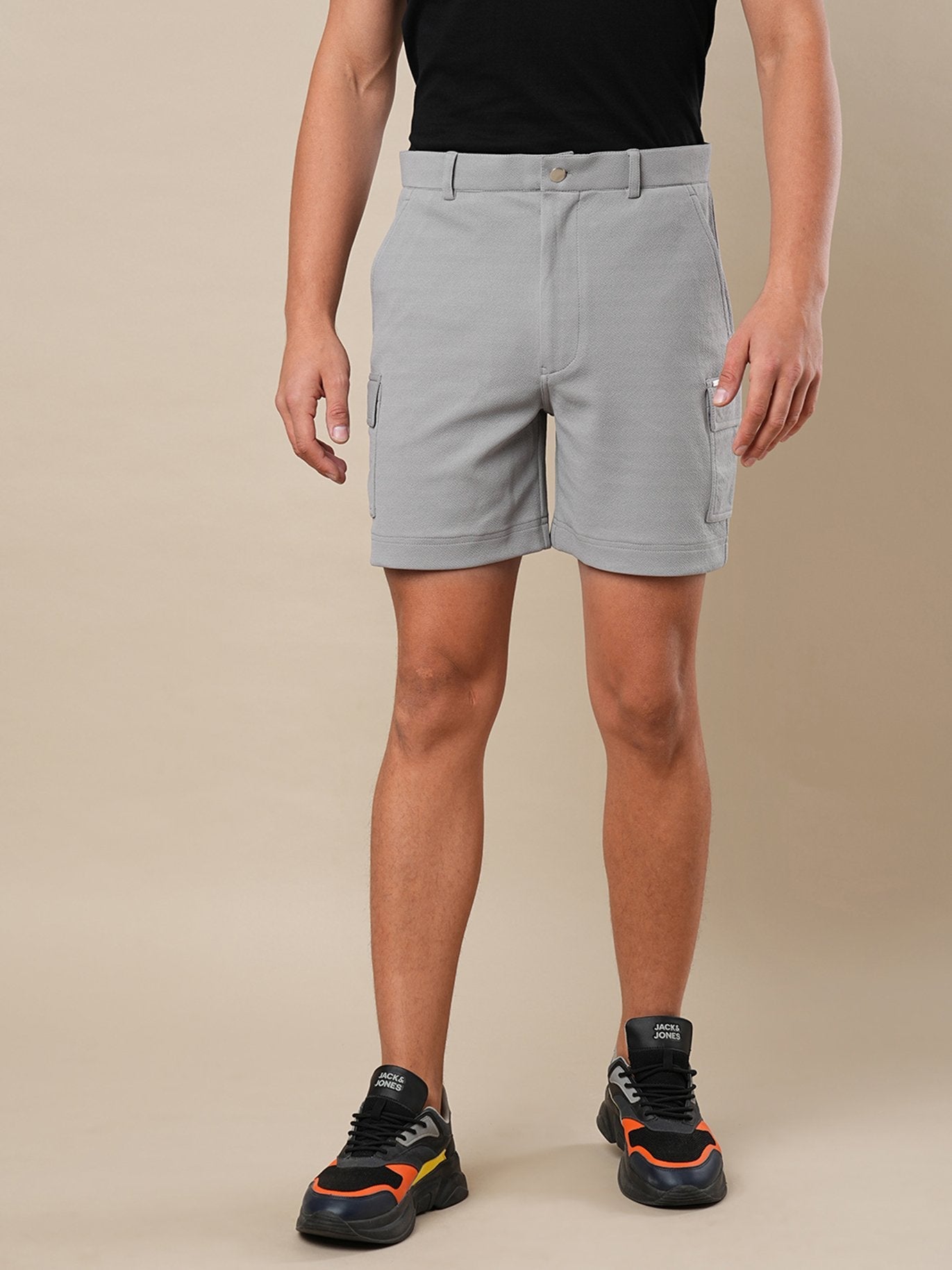 Solid Cargo Shorts - Shorts